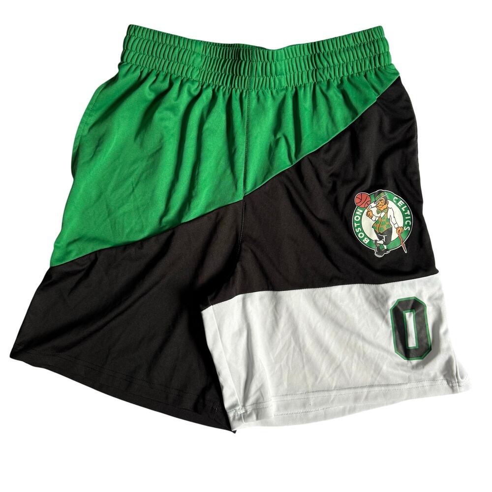 Men's Medium NBA Boston Celtics Basketball Shorts Green Black White